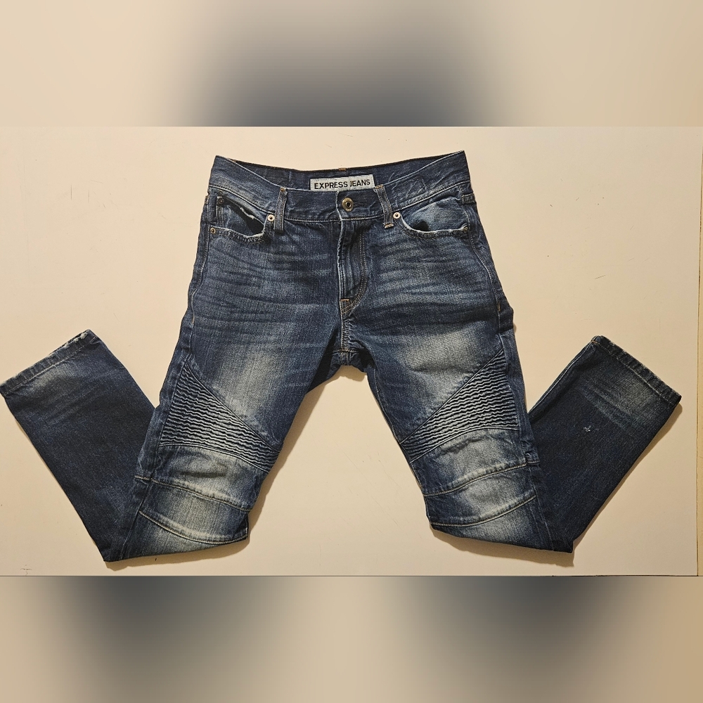 Express Jeans Rocco Slim Fit Skinny Leg Denim Jeans